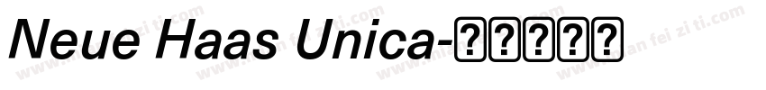 Neue Haas Unica字体转换